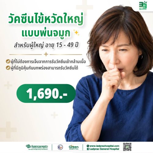 (New) ปกวัควีนไข้หวัดใหญ่แบบพ่นจมูก (สำหรับผู้ใหญ่)